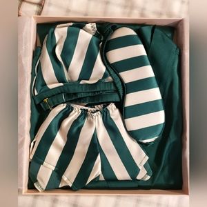 Victoria Secret Very Sexy 4-piece silk sleep gift sets lush cabana stripe